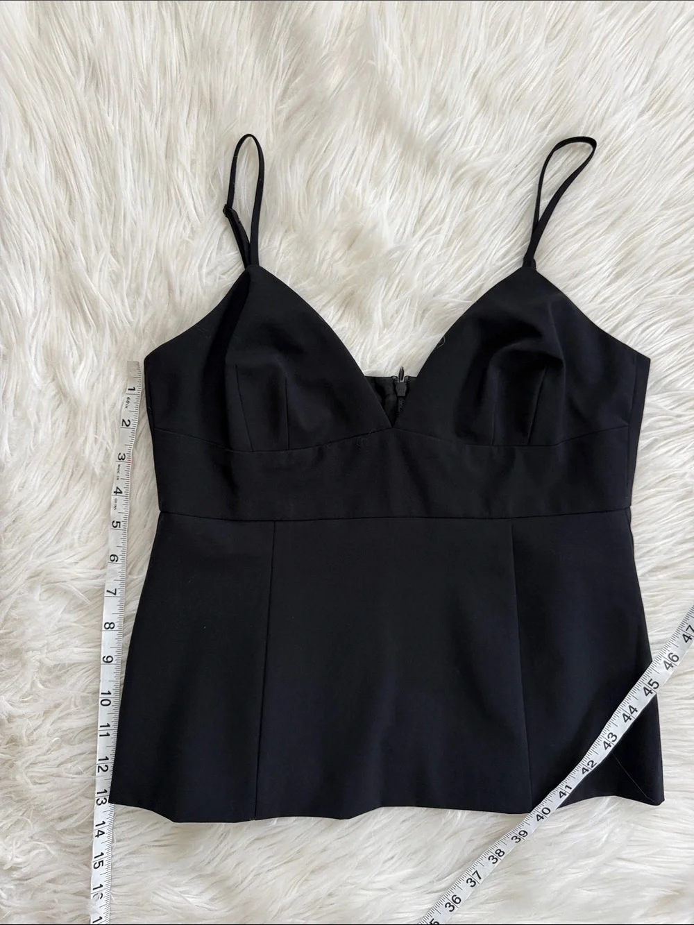 Trina Turk Black Spaghetti Straps Blouse Size 6